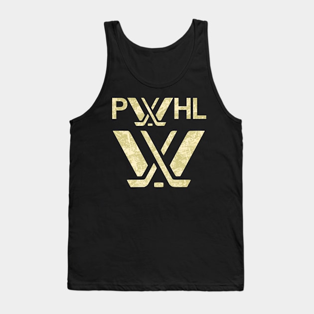 Pwhl Logo Distressed effect Tank Top by thestaroflove